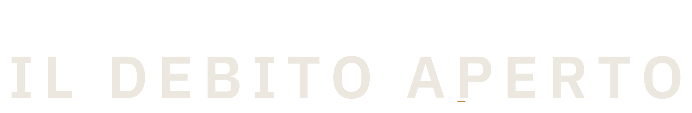 Il Debito Aperto